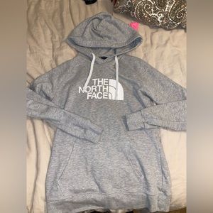 Grey north face hoodie